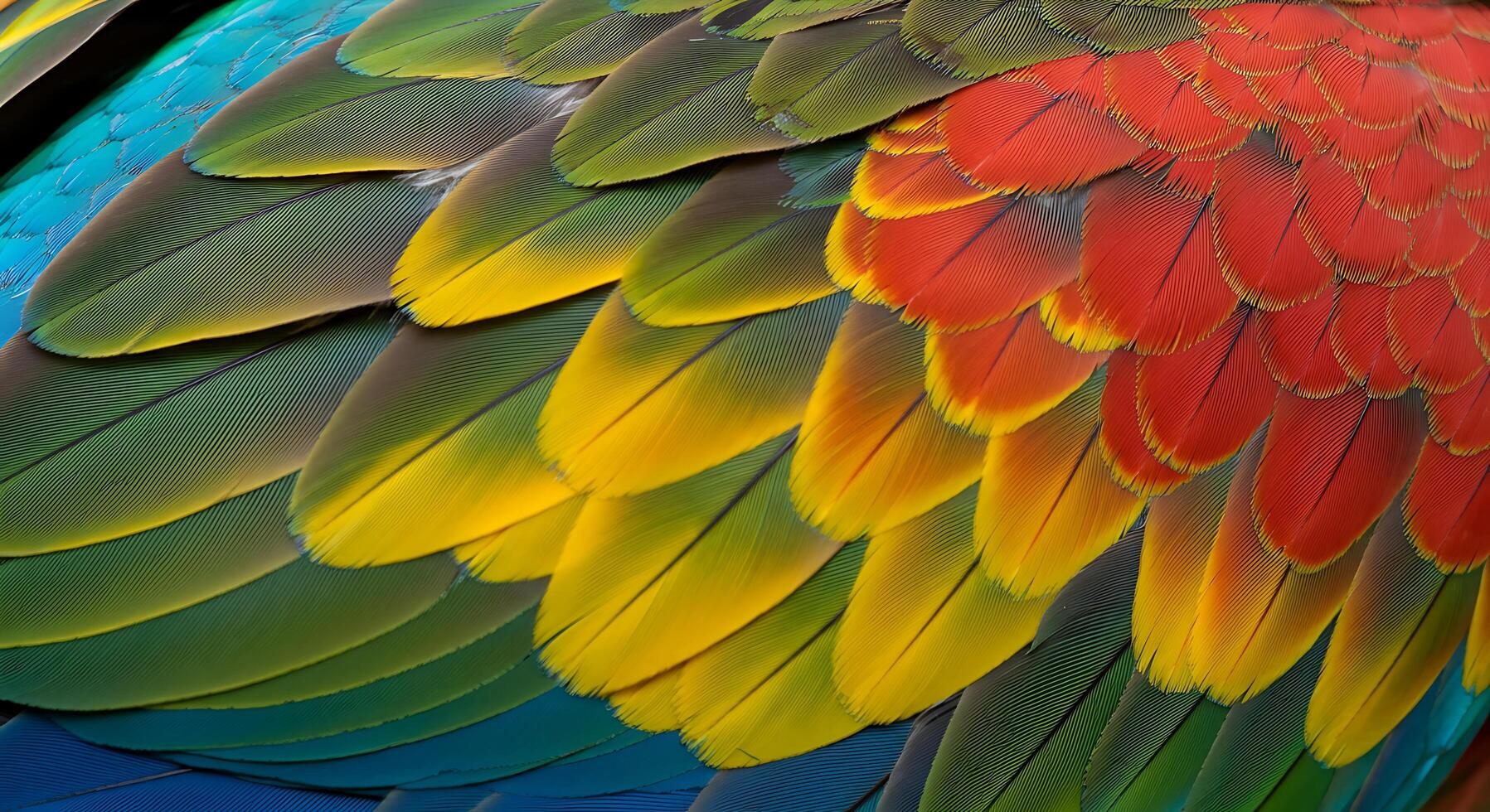 A close up of a colorful bird's wings photo