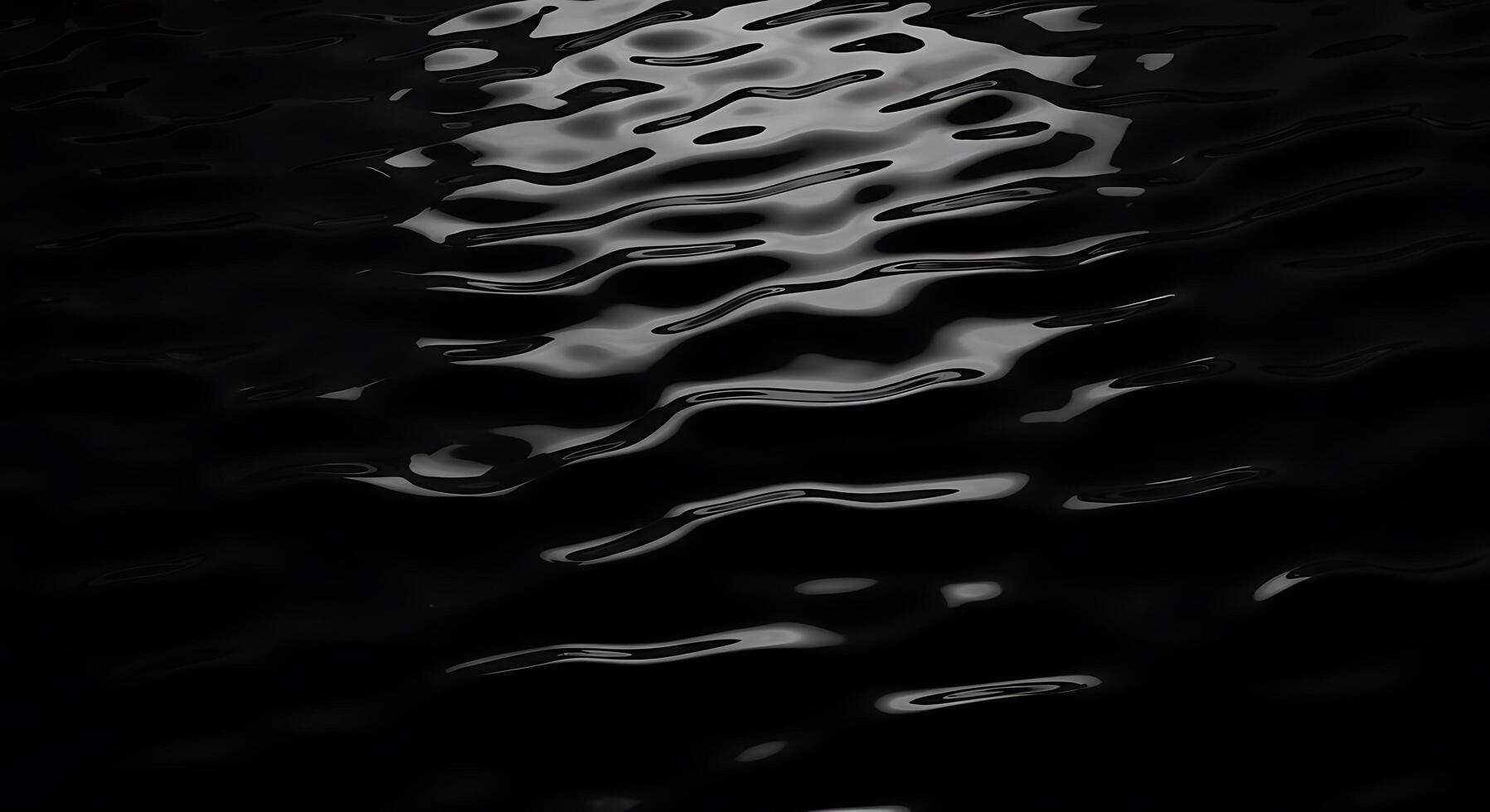 Black and white photo of water ripples
