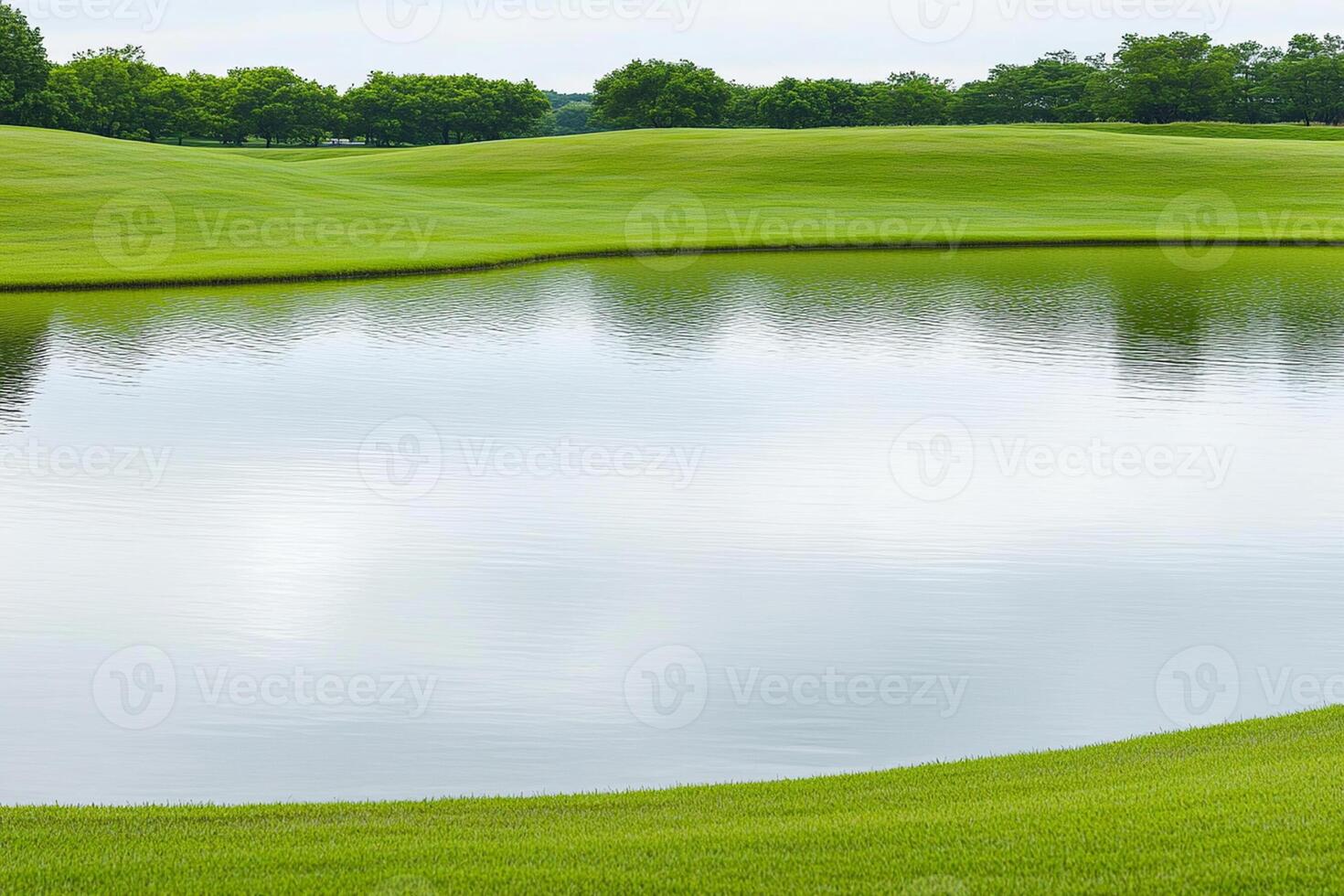 A man standing on a golf course with a bird photo