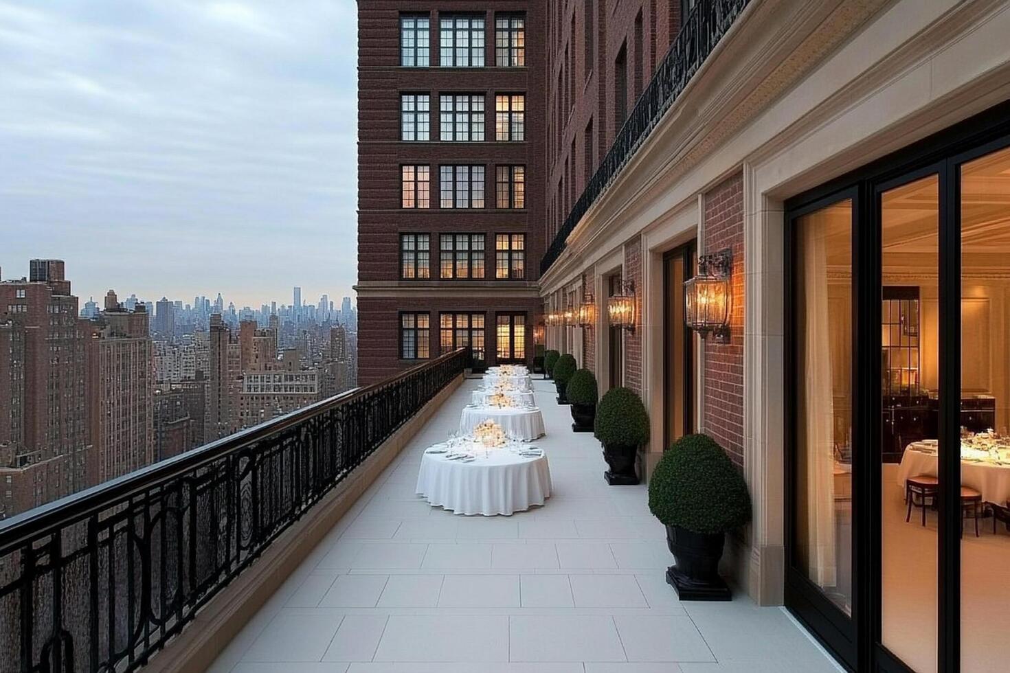 The view from the balcony of a hotel room photo