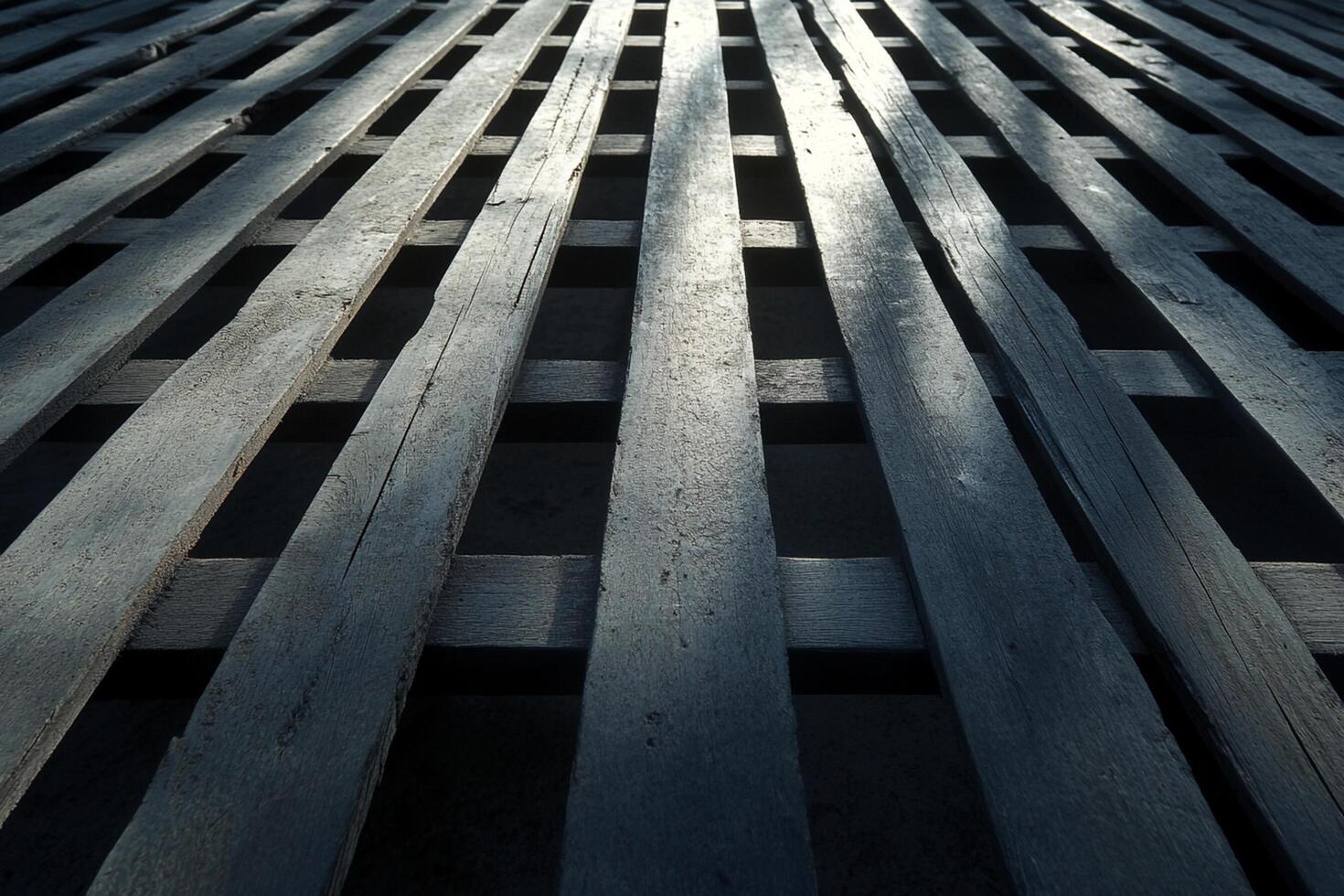 A wooden floor with a wooden plank on top photo