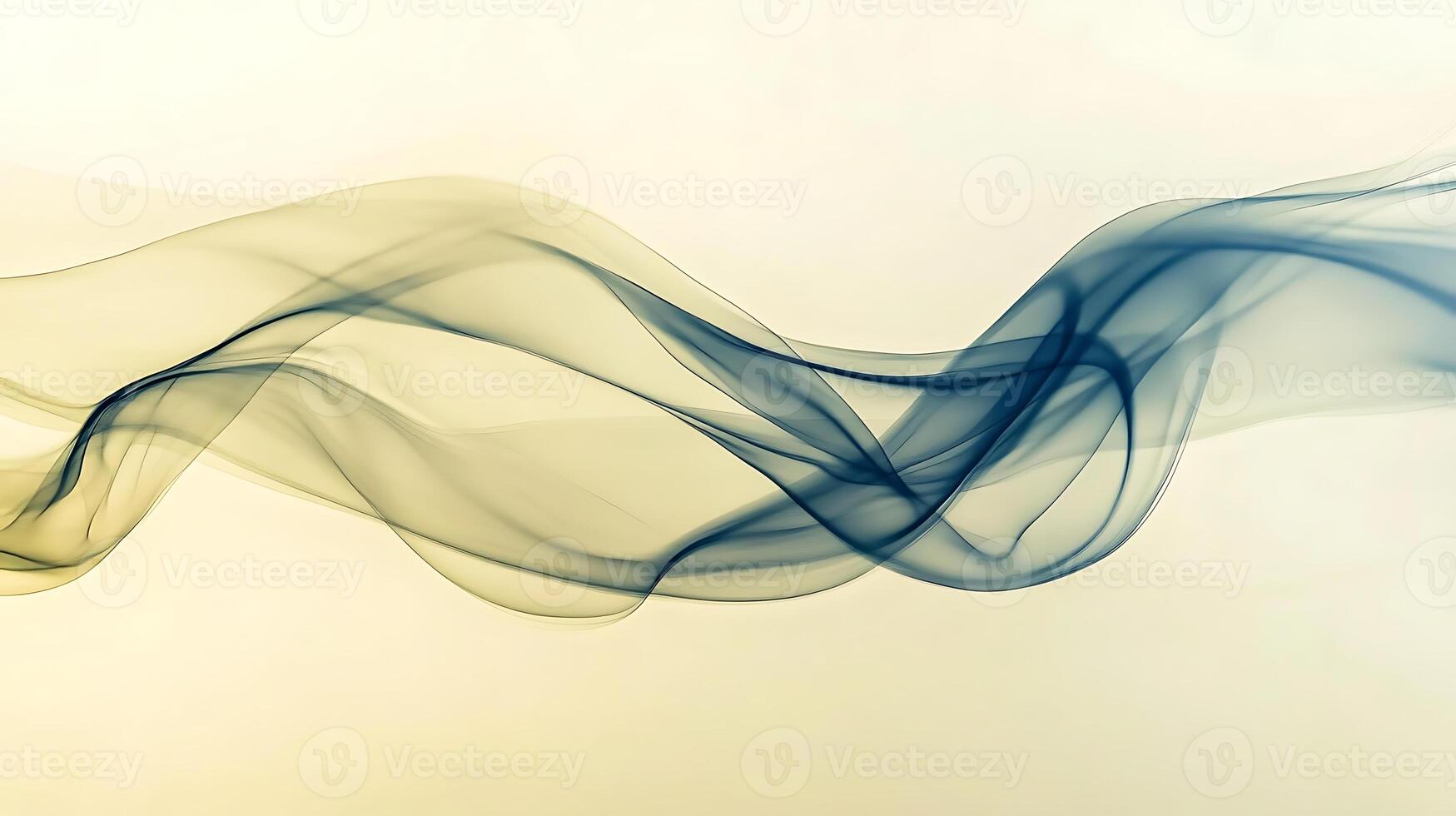 Abstract soft flowing lines on a pale muted yellow backdrop745 photo