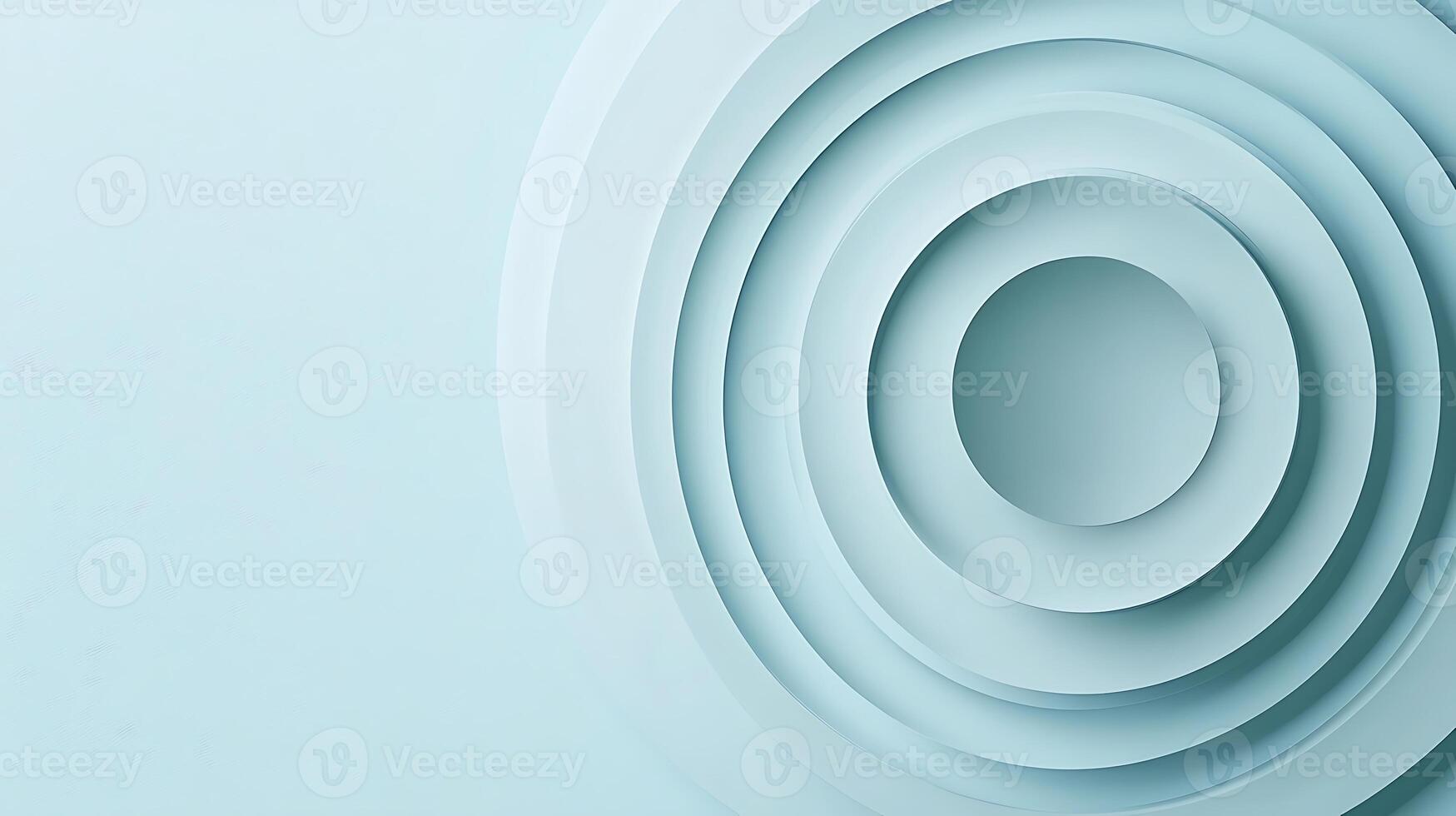 Subtle concentric circles on a muted blue backdrop3553 photo