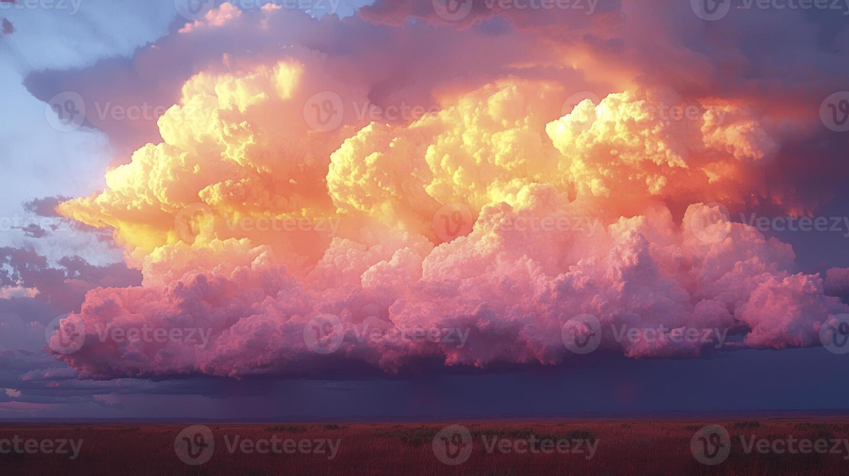 A large cloud is seen in the sky photo
