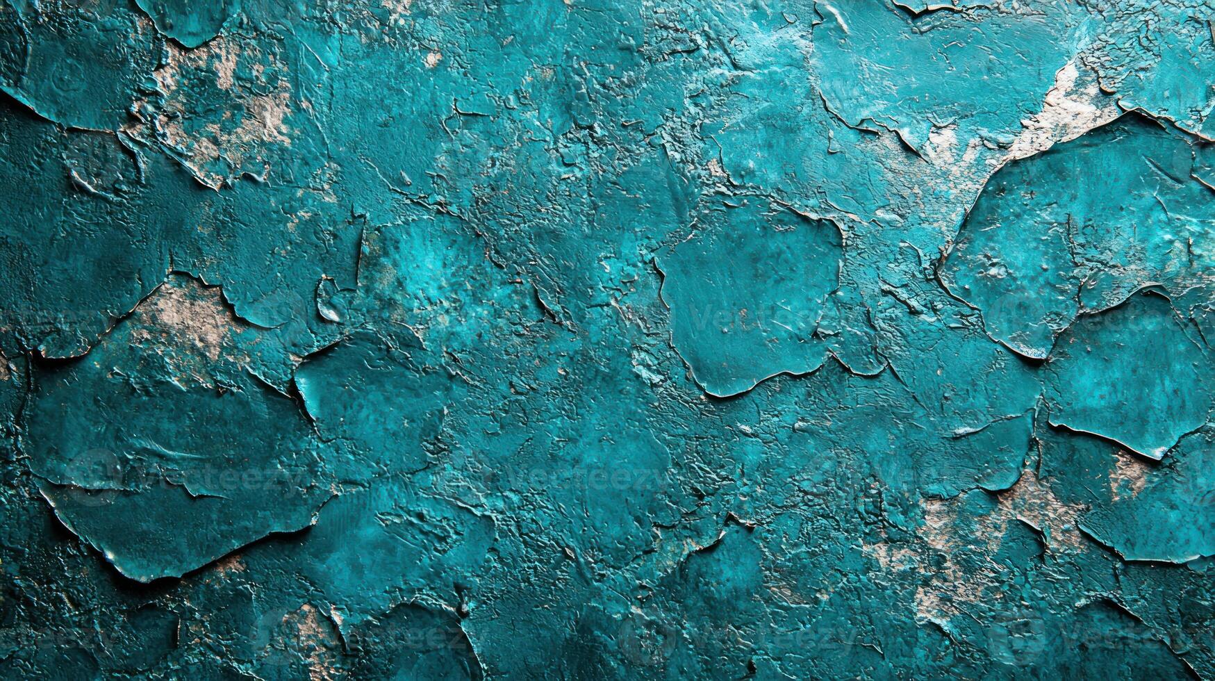 A close up of a blue painted wall photo