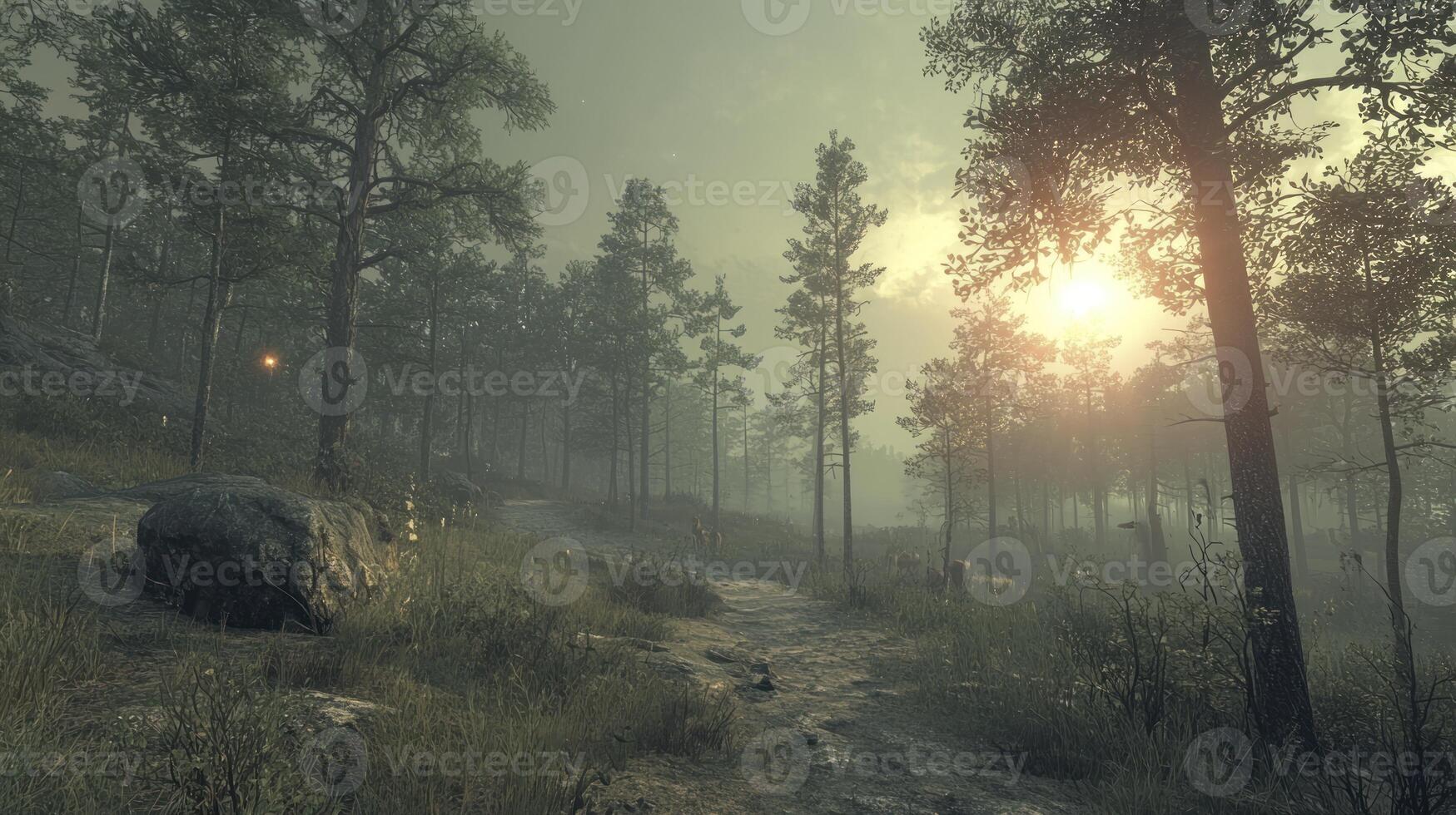 The witcher 3 - forest wallpaper photo