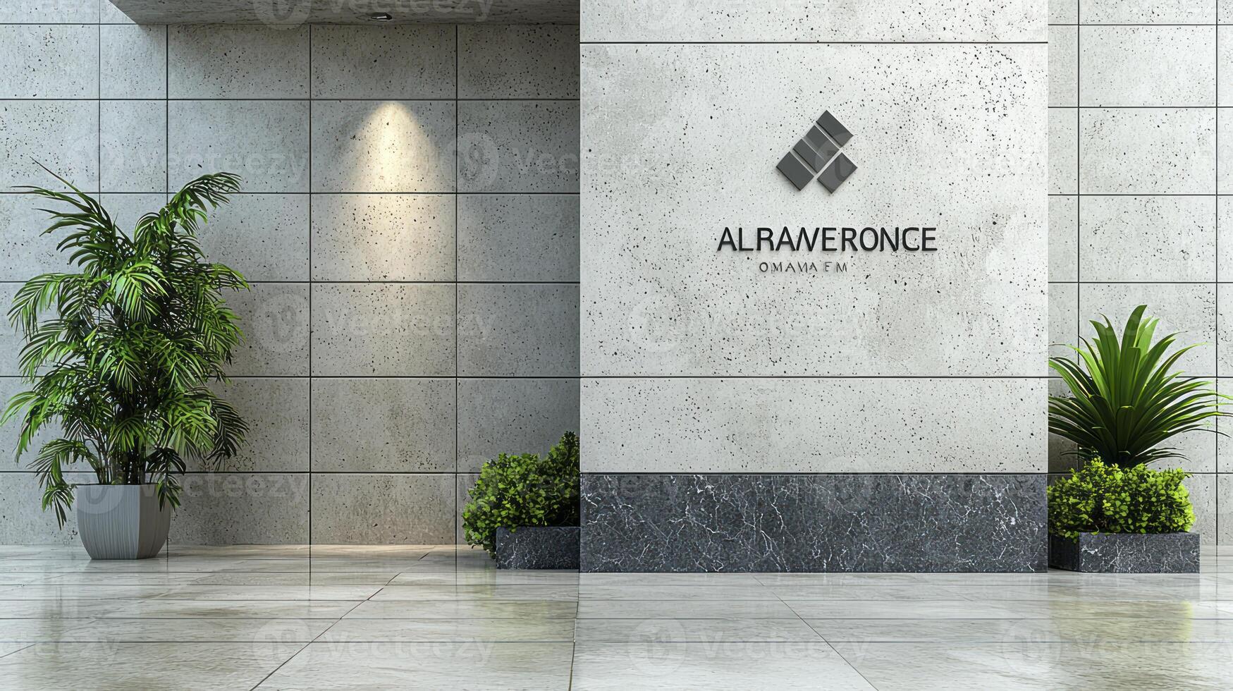 A modern office building with a sign that says alfresco photo