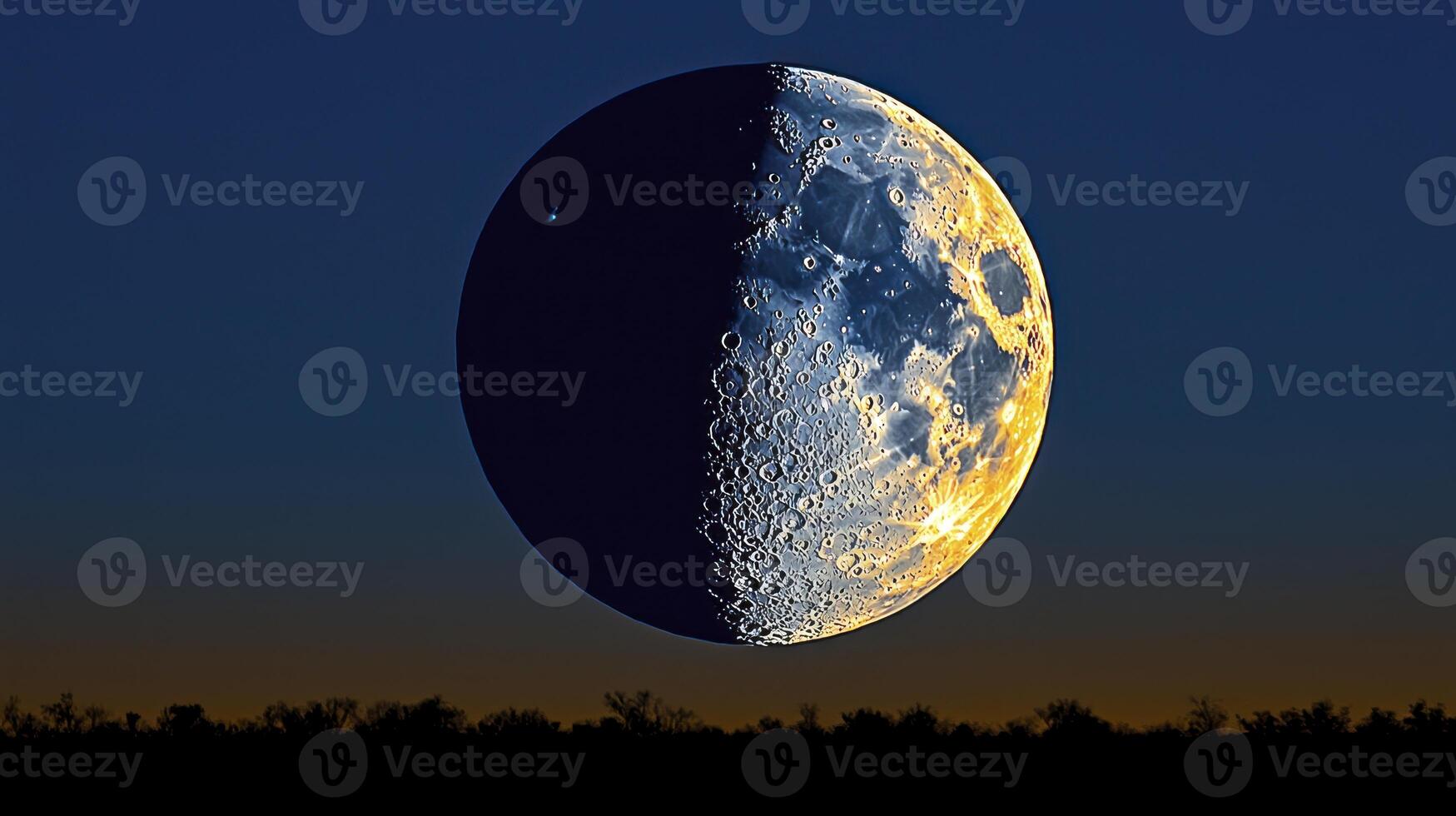 The moon is seen in the sky with a bright moon photo