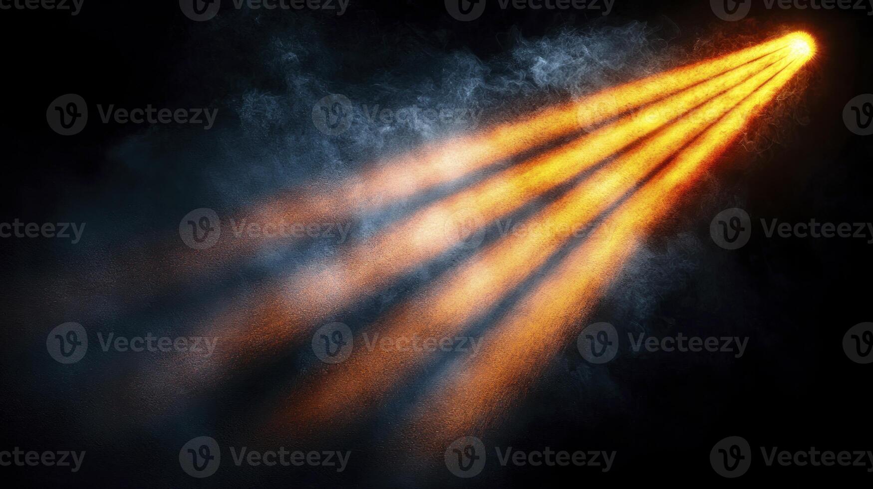 A bright light shining from the sky photo