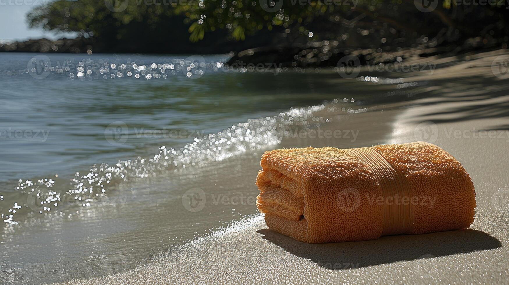 A towel on the beach photo