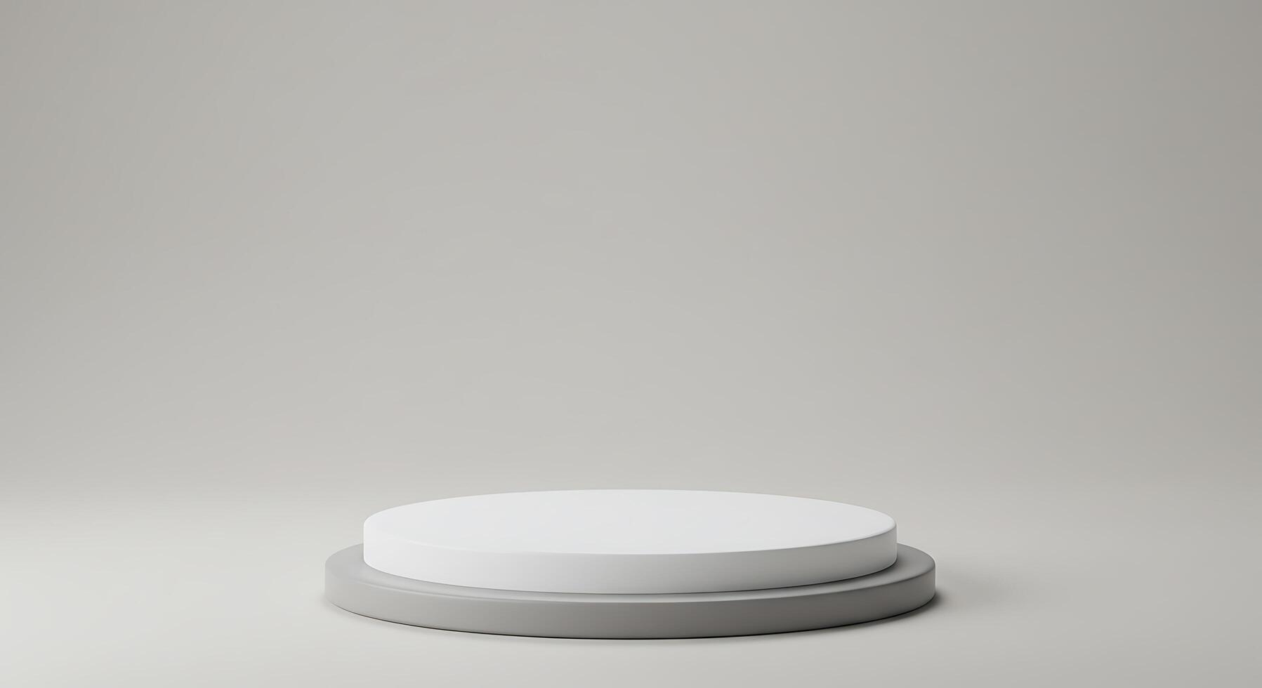 A white round object on a gray surface photo