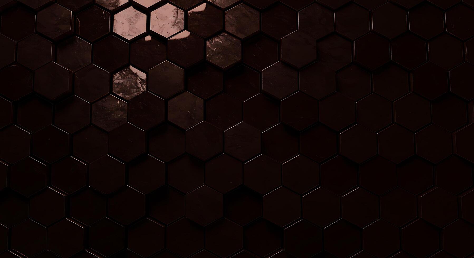 A dark background with hexagonal shapes photo