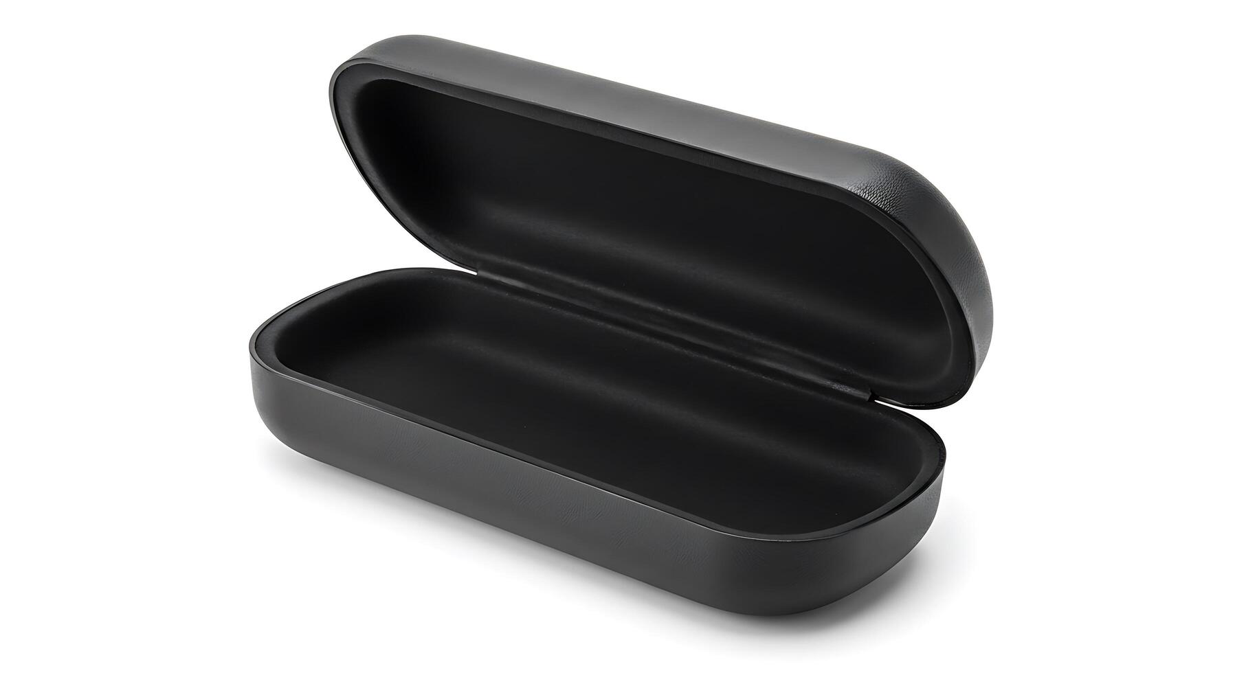 A black plastic container with a lid on it photo