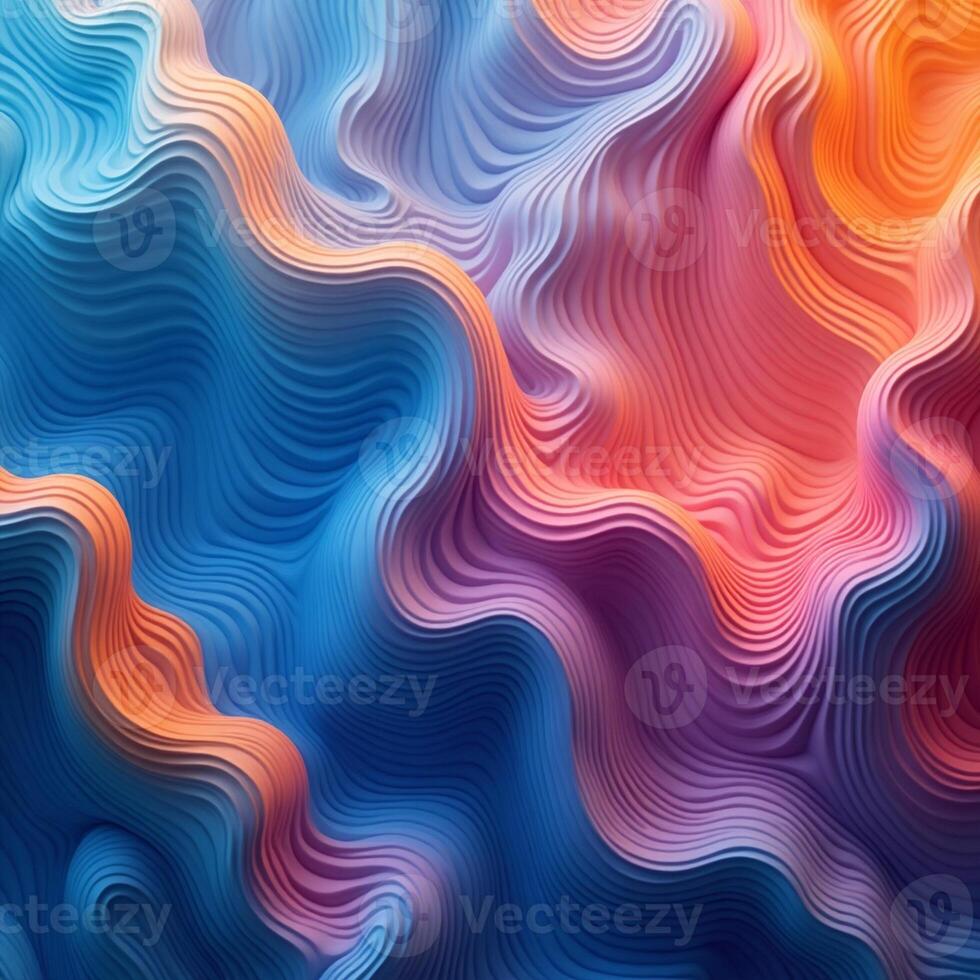 Abstract background with wavy lines and colors photo