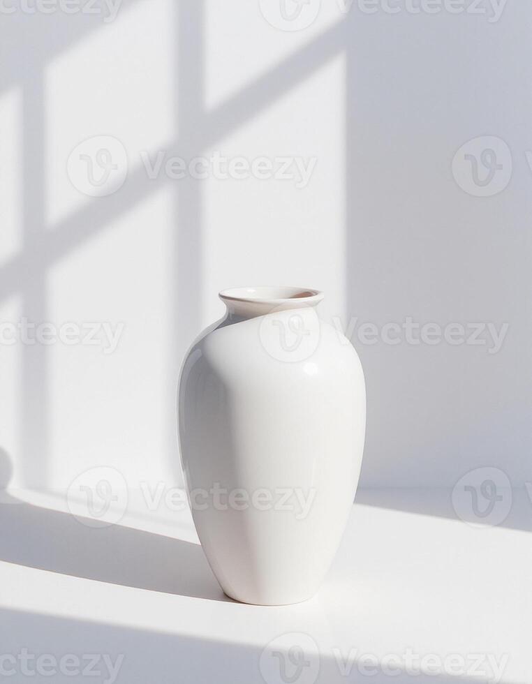 Modern Bottle Pot with Pointed Blossom Accent photo