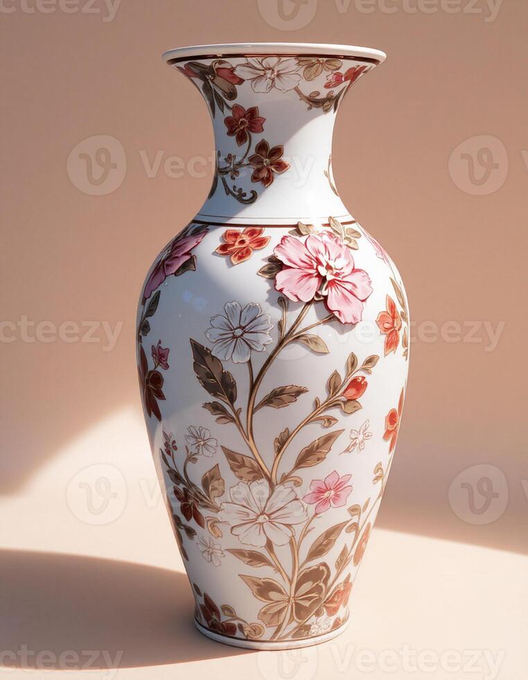 A vase with flowers photo