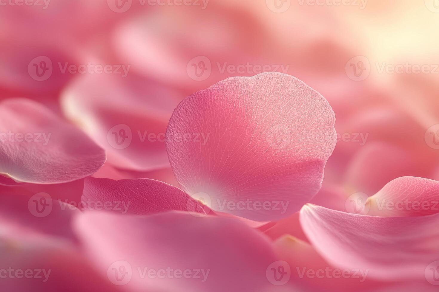 Delicate pink rose petals softly clustered together. photo