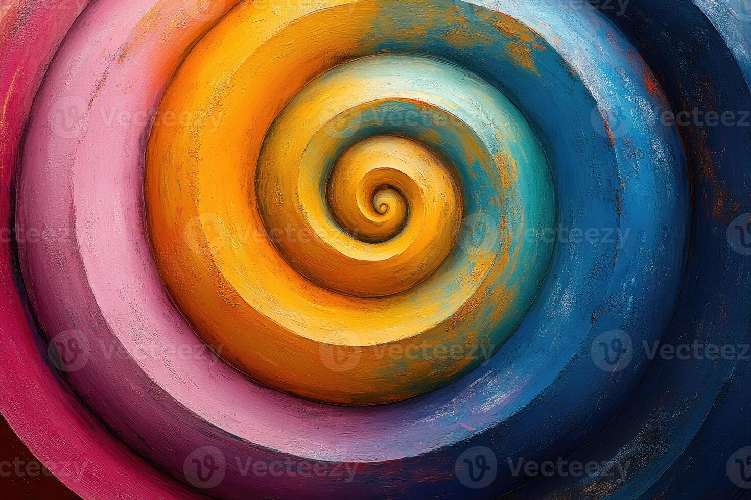 Colorful spiral design with vibrant hues. photo