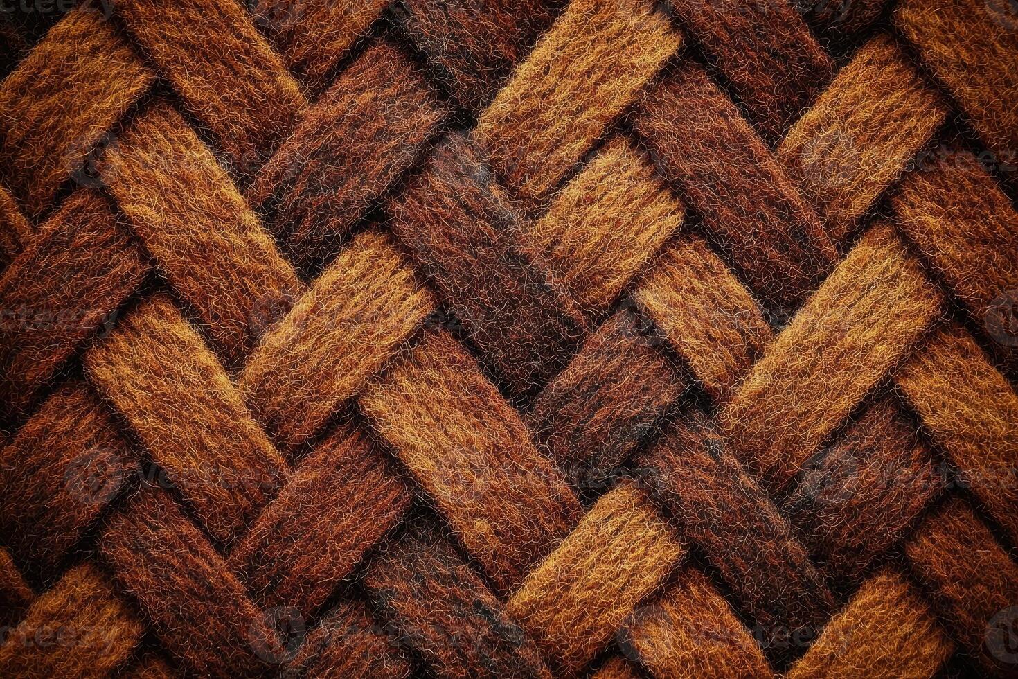 Close-up view of a textured woven fabric pattern. photo