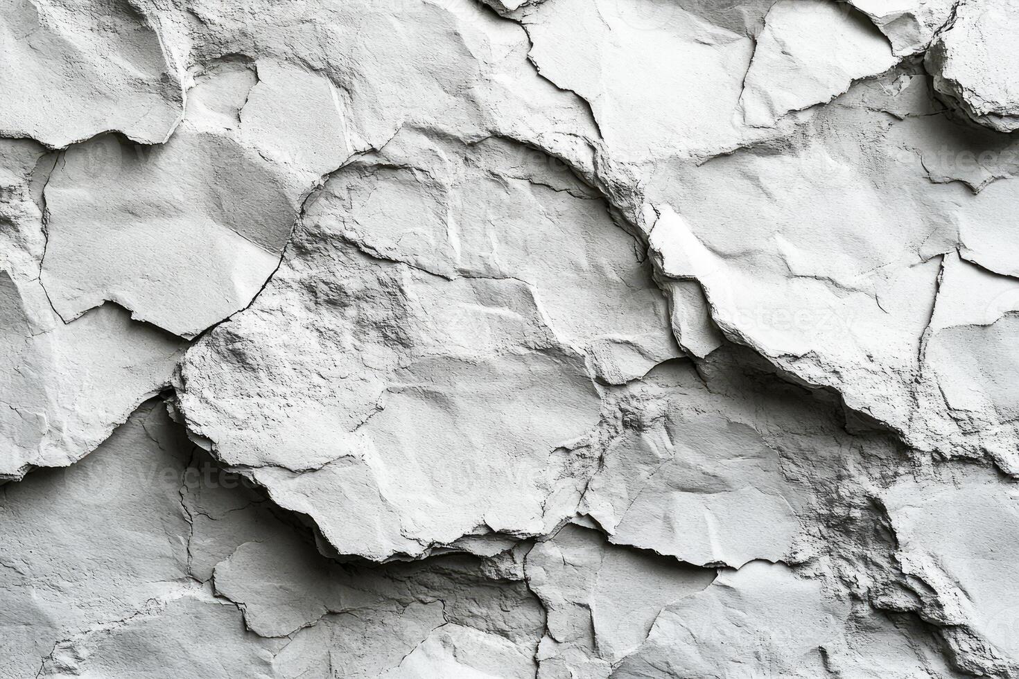 Close-up view of textured gray rock surface. photo