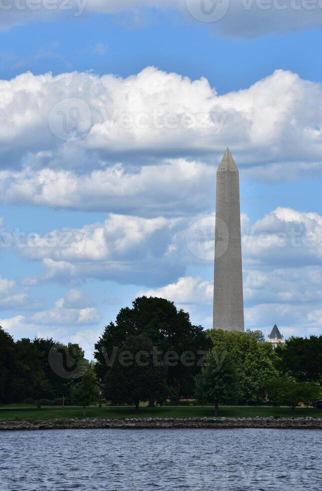 Views of the Washington Monument from the Potomac photo