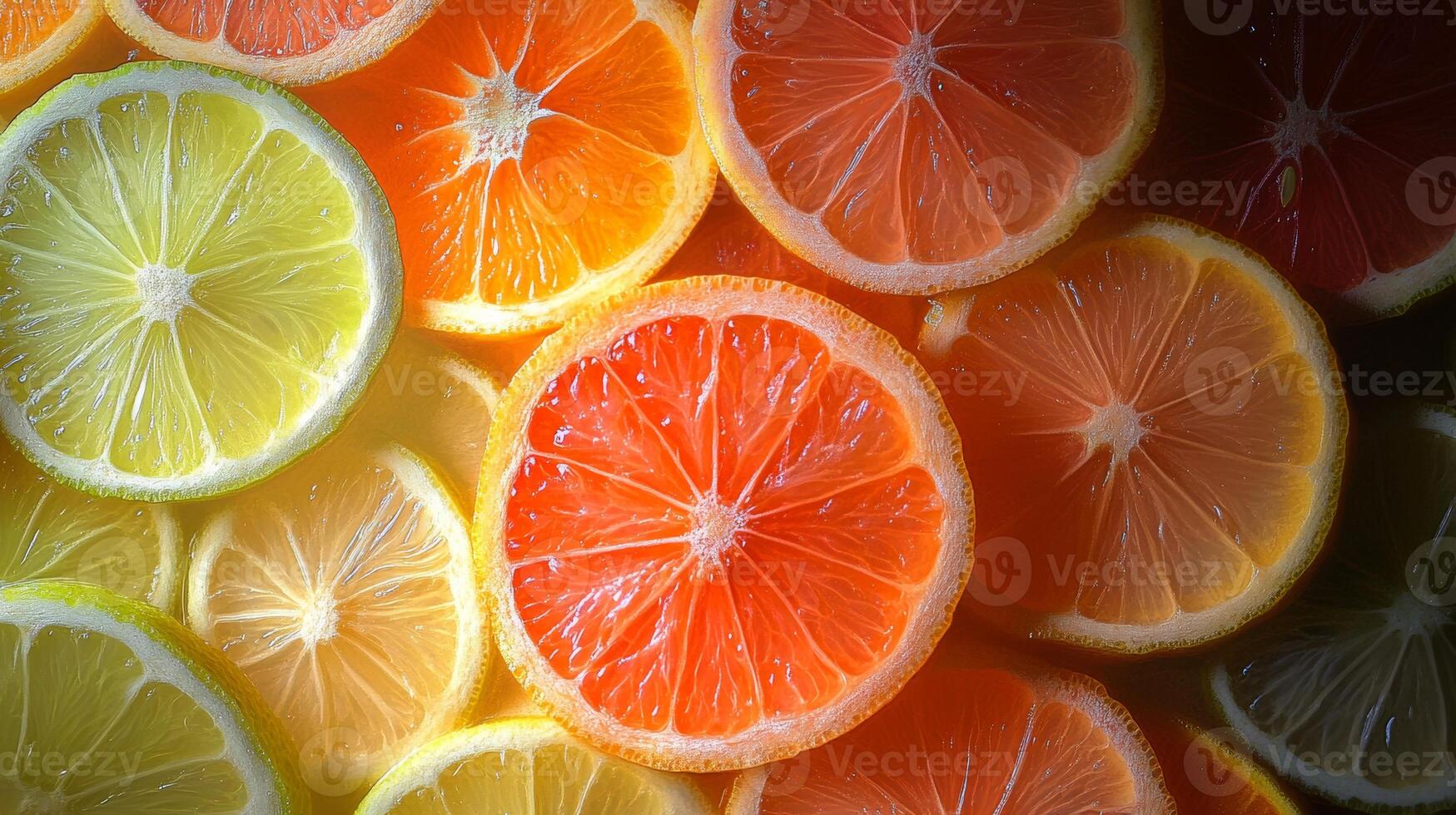A bunch of oranges and lemons photo