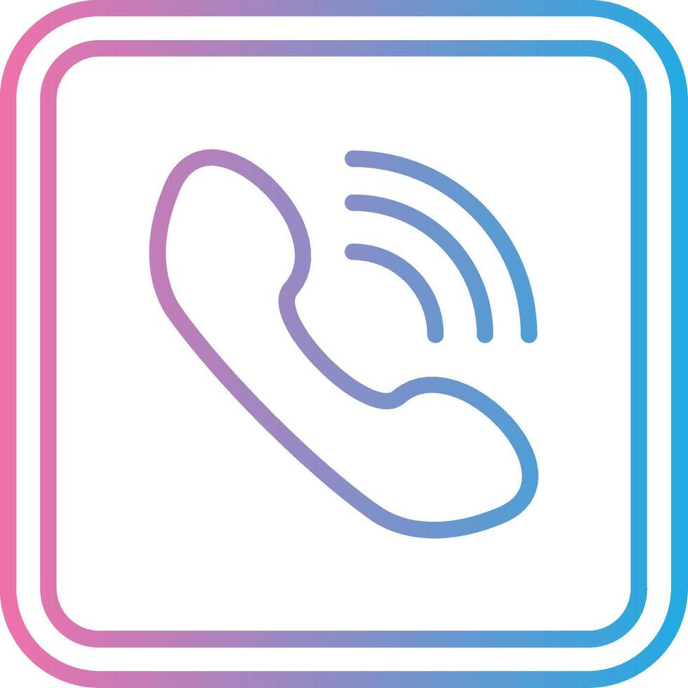 A phone icon with a phone receiver vector