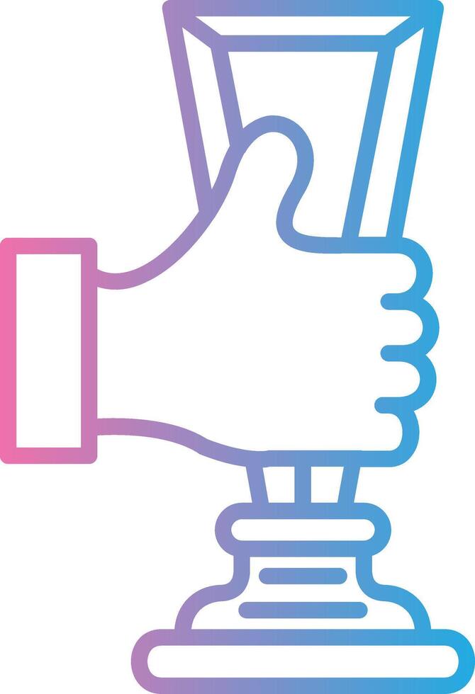 Trophy Cup Sleek Visual Mark vector