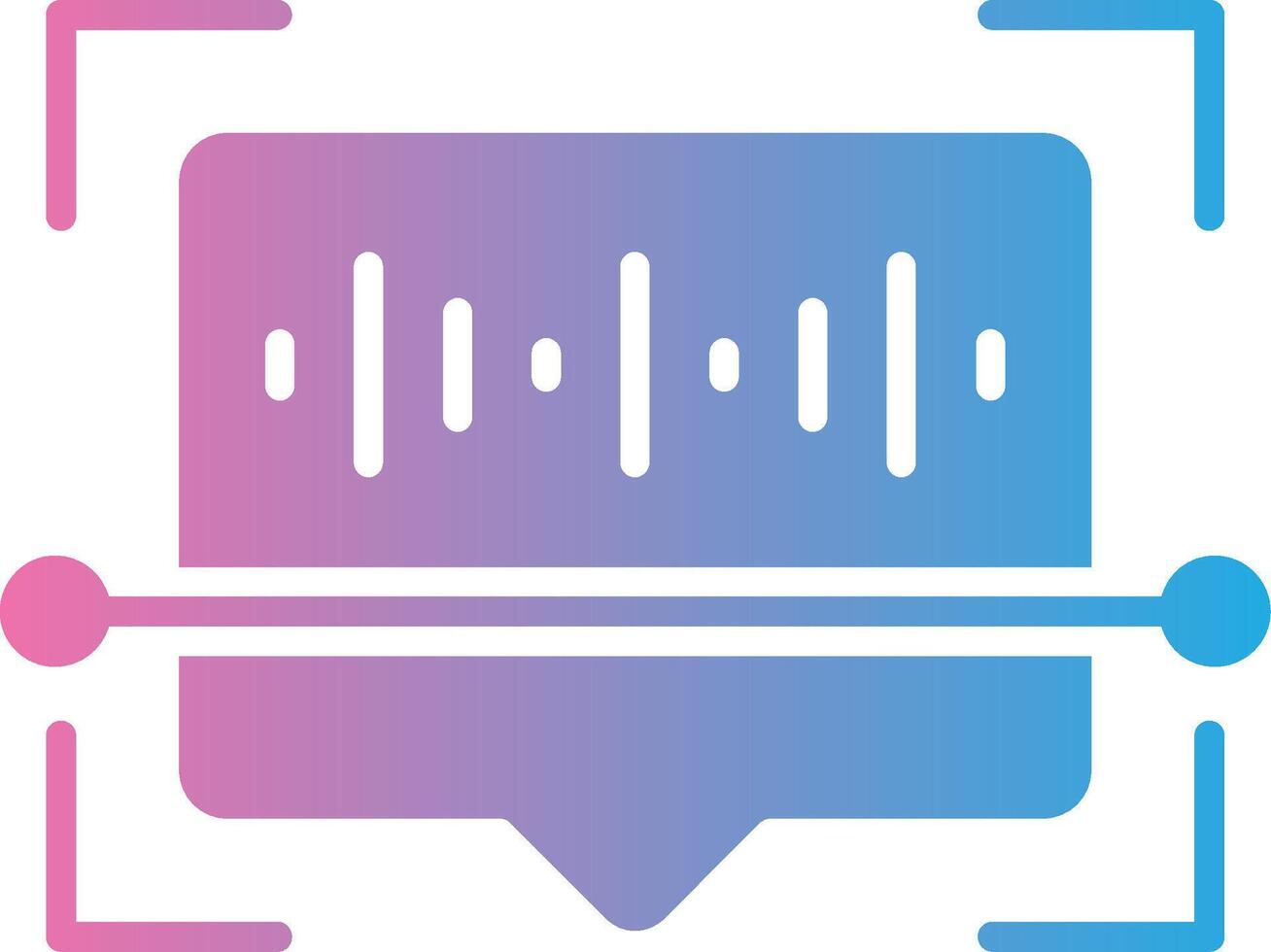 Voice Recognition Elegant Flat Illustration vector