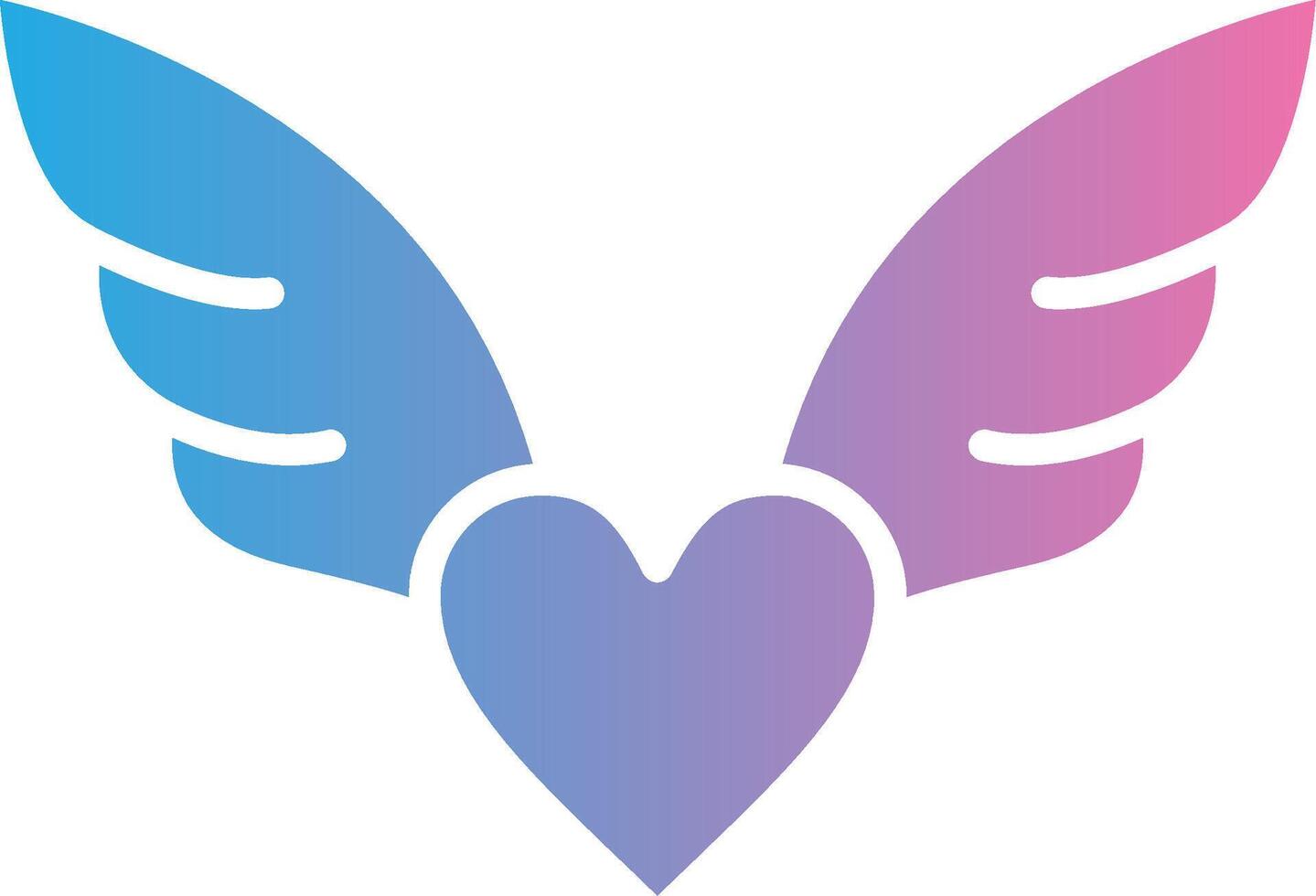 Wings Outlined Line Artwork vector