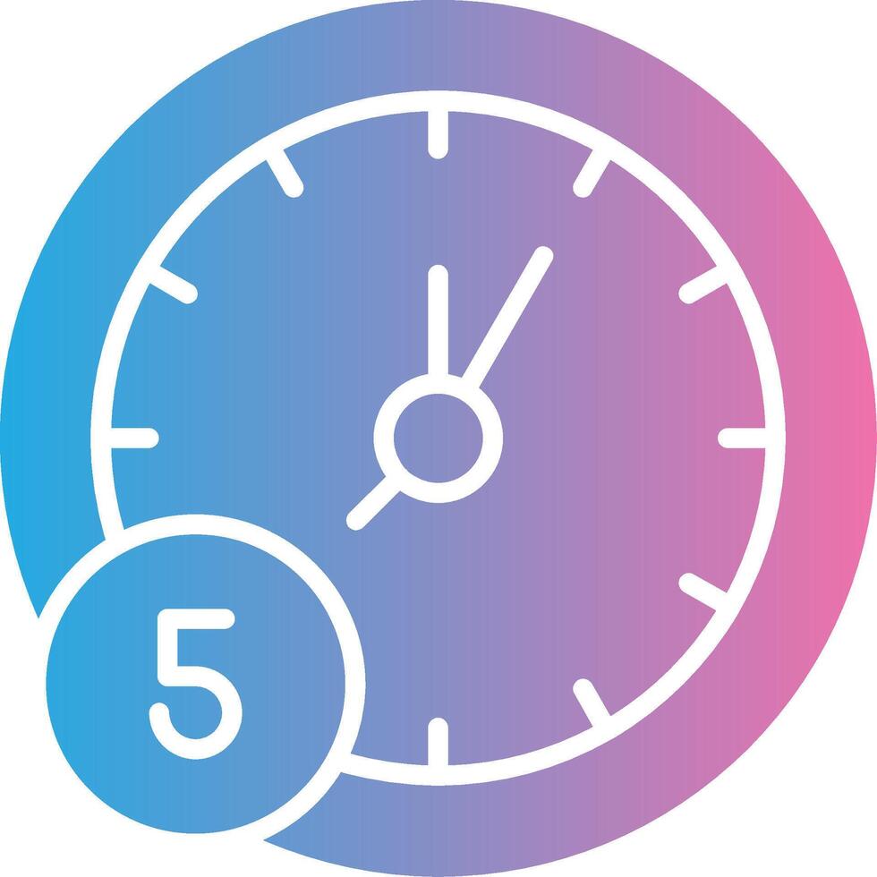 5 Minutes Pixel Style Badge vector