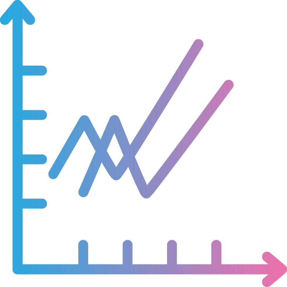 Line Chart Interactive UI Design vector