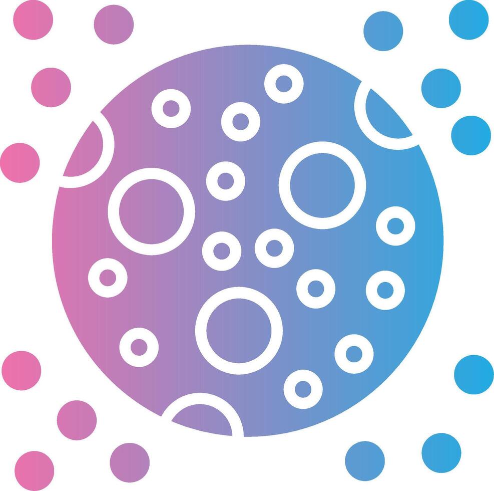 A circle with circles and dots in it vector