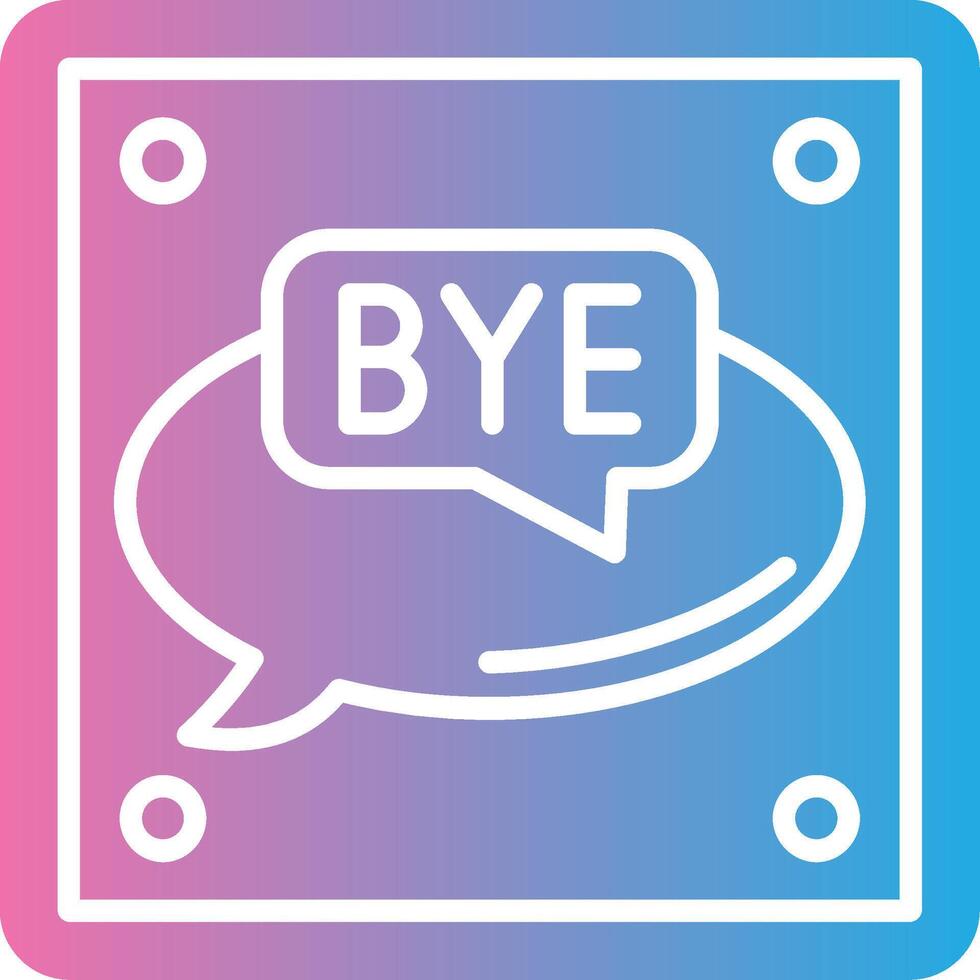 Bye Flat Design Piece vector