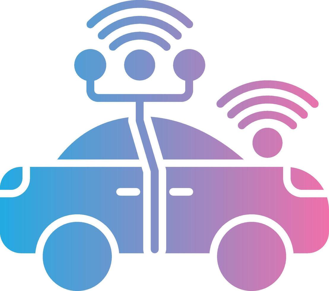 Autonomous Car Interactive UI Design vector