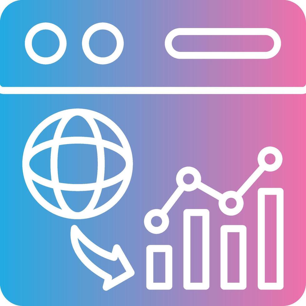 Web Analytics Shadowed Flat Design vector