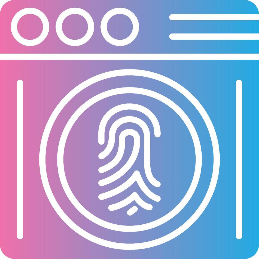 Biometrics Color Enhanced Graphic vector