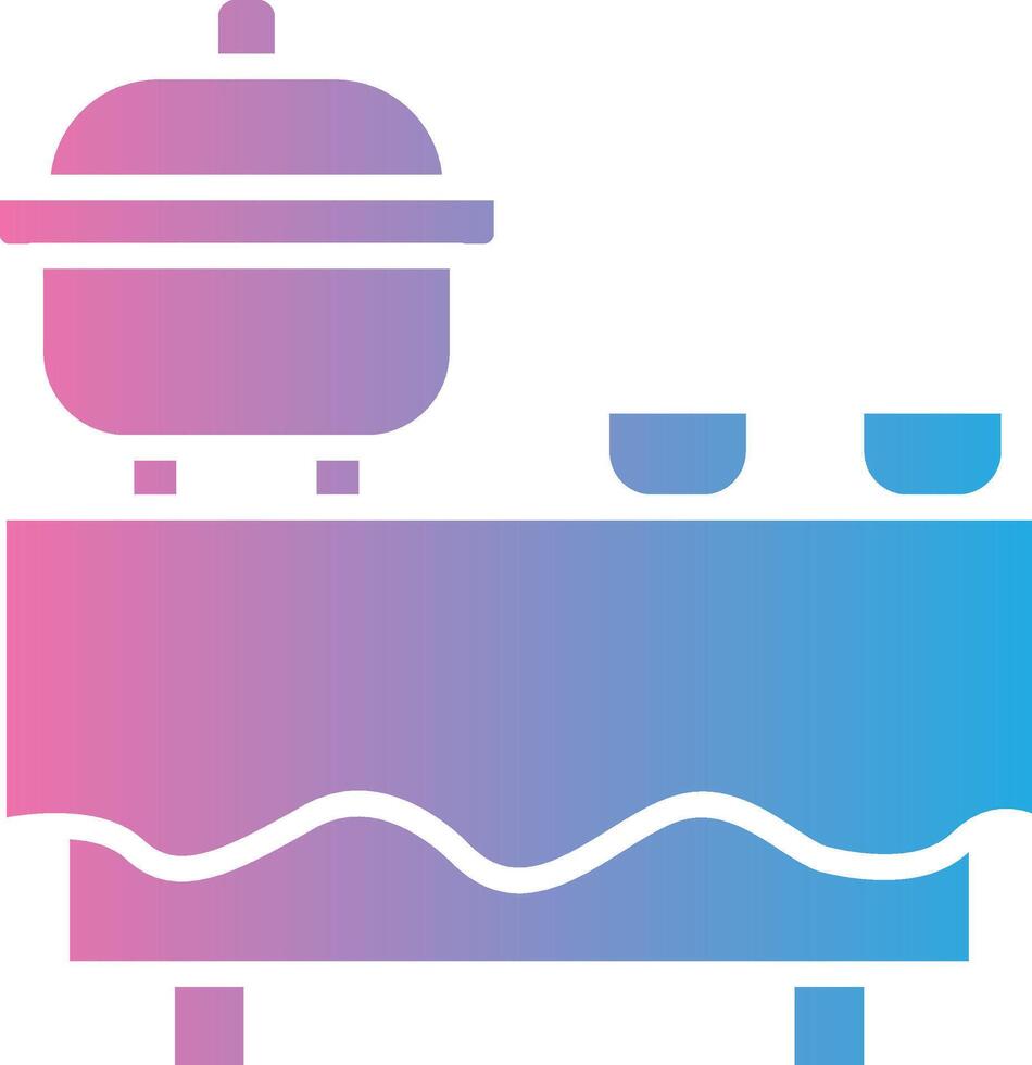 Buffet Simplified Design Piece vector