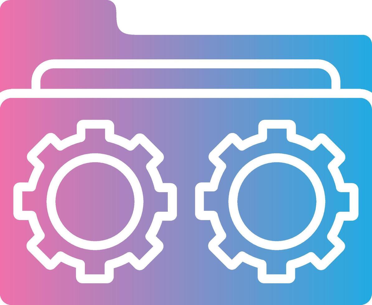 Folder Management Vibrant Visual Object vector