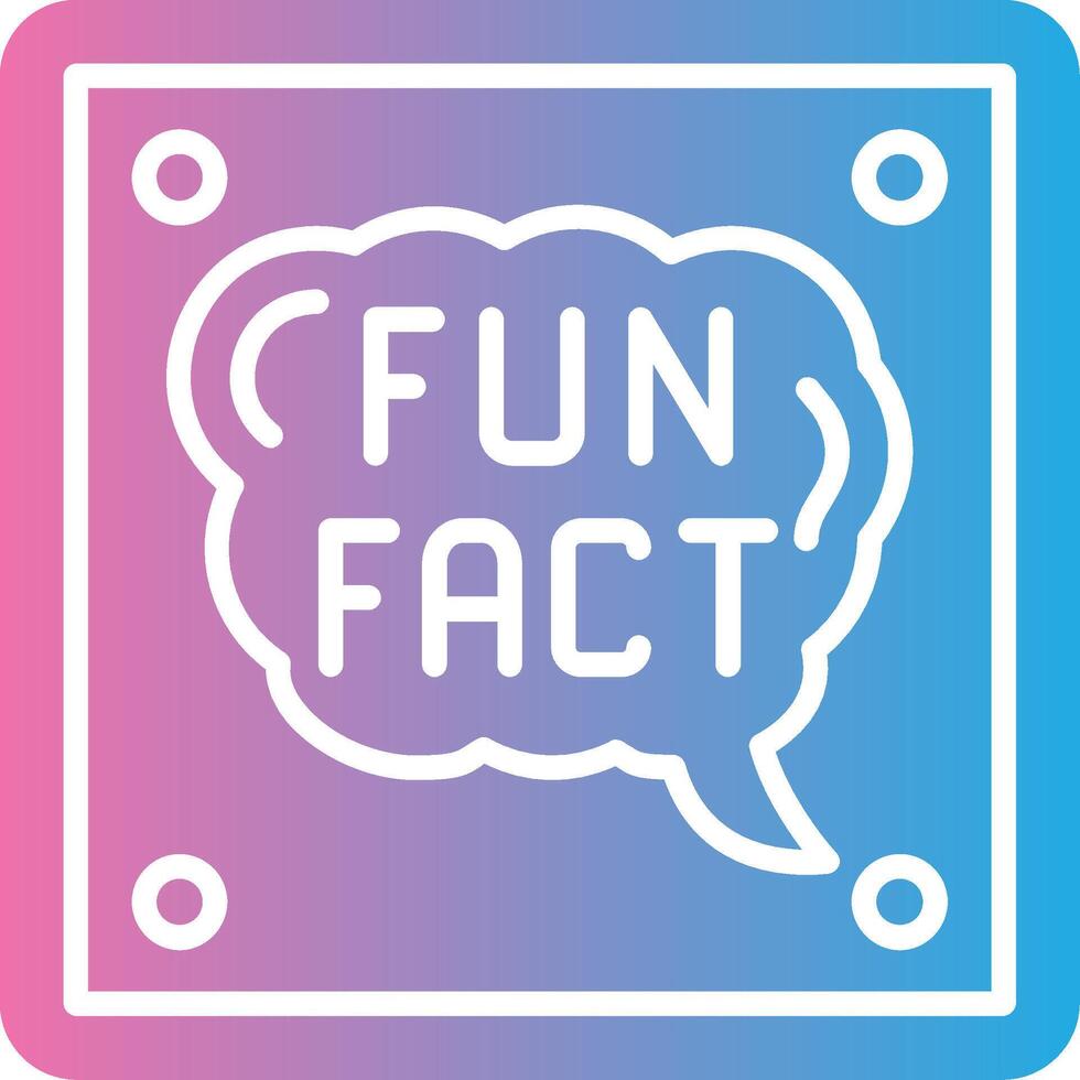 Fun Fact Muted Color Design vector