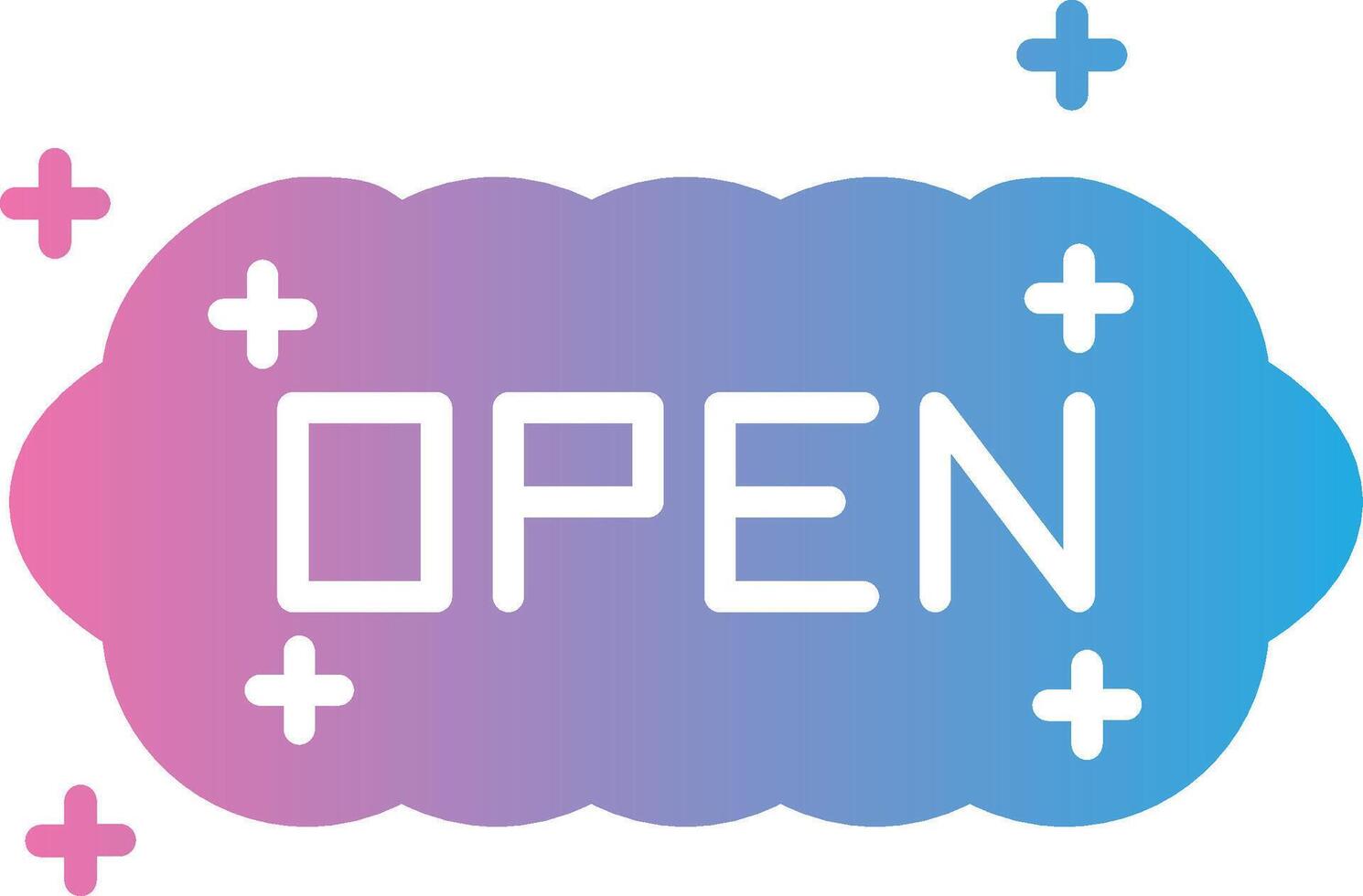 Open Stylized Flat Drawing vector