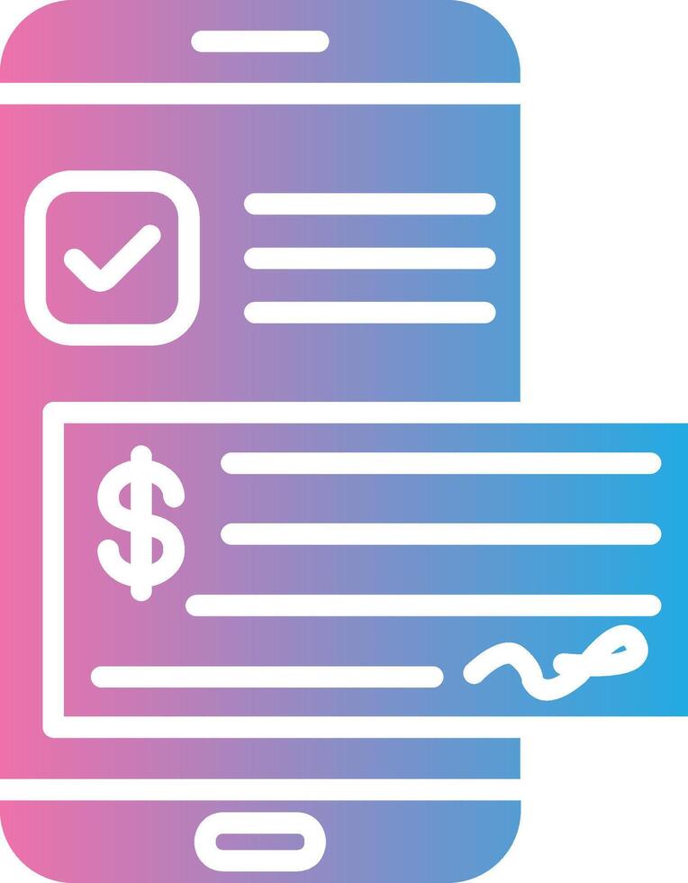 Paycheck Dark Mode Symbol vector