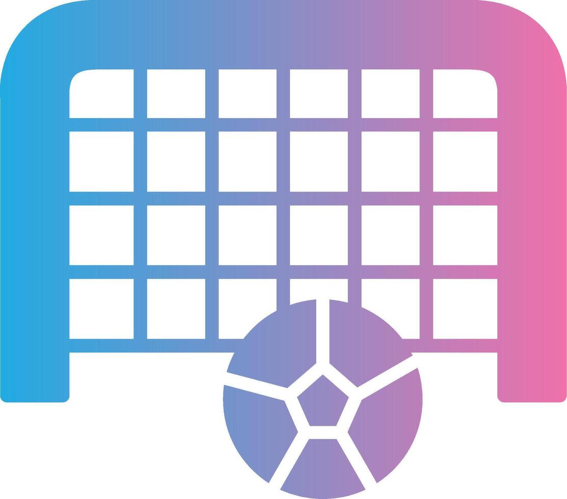 Football Goal Web Style Graphic vector