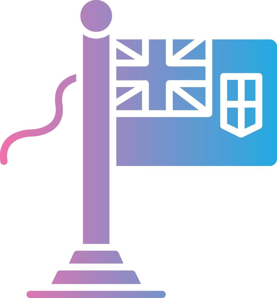 Fiji Flag Thin Line Element vector