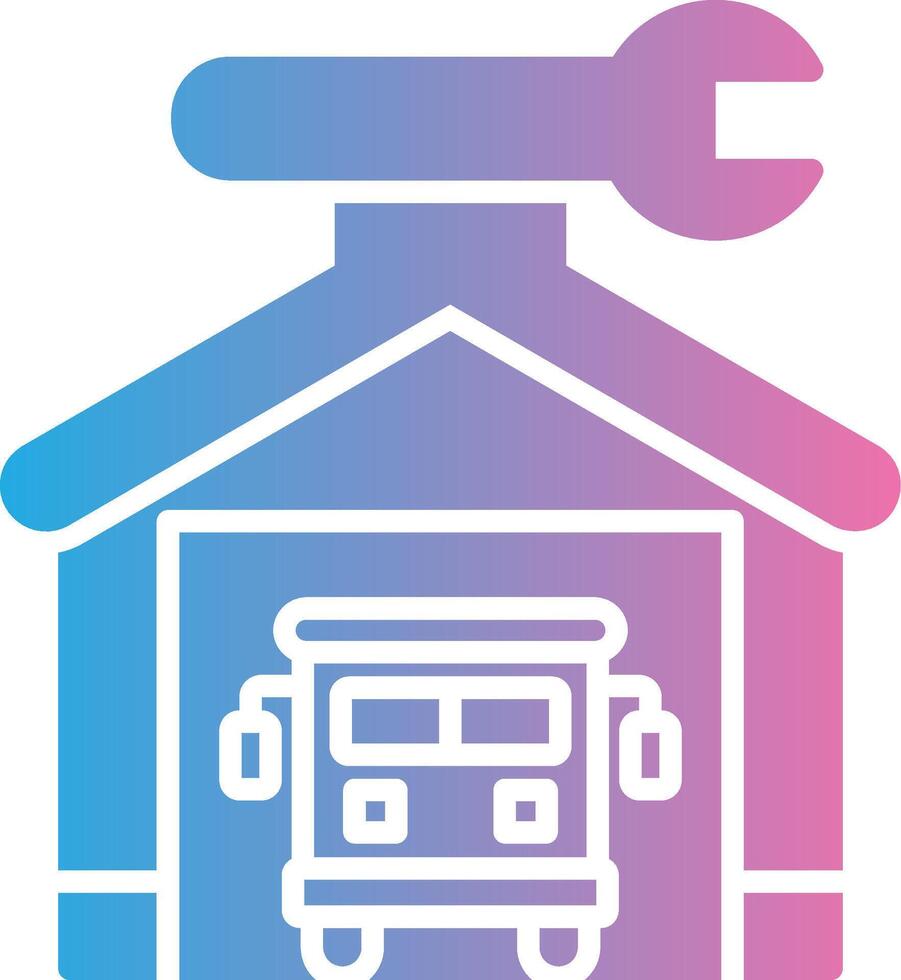 Garage Flat Symbol vector