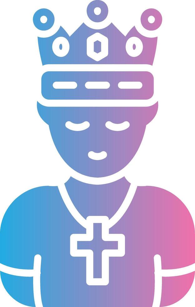 King Flat Symbol vector