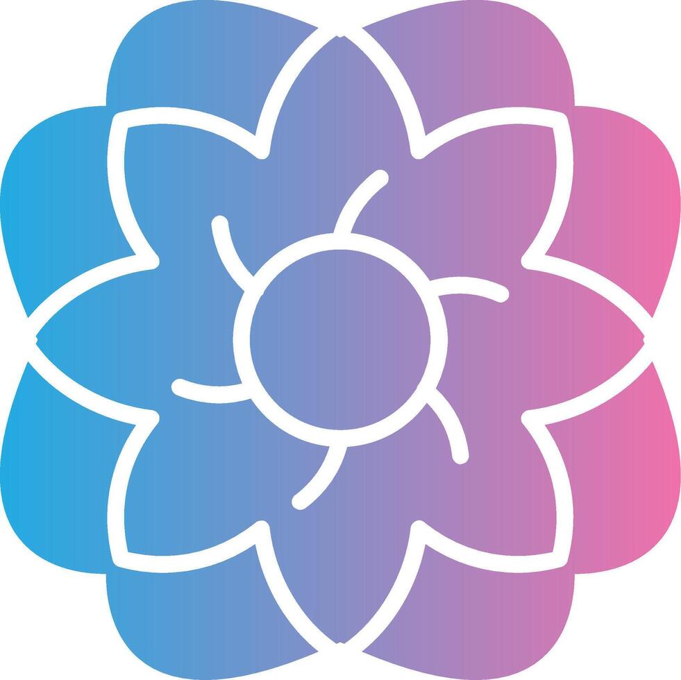 Poinsettia Neon UI Symbol vector