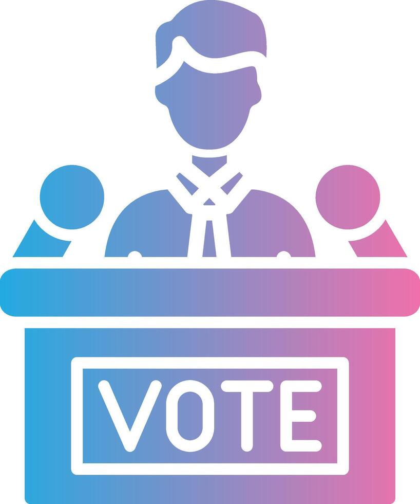 Politician Vivid App Element vector