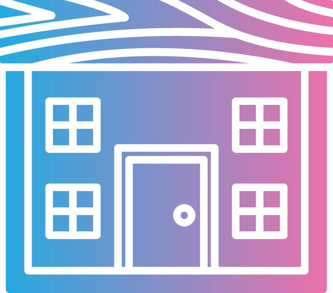 Wood House Muted Color Design vector