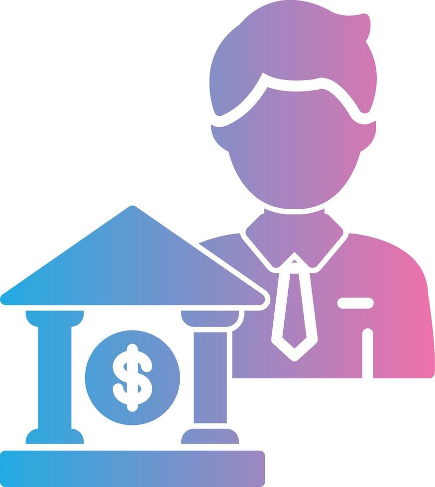 Banker Custom Line Element vector